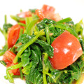 iam樹's cooksnap of when they made 爽やかに♪ほうれん草とトマトの和え物.