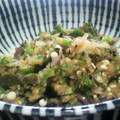 かよpon's cooksnap of when they made 刻みオクラとみょうが ダシ風.