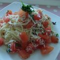 まっきーペン's cooksnap of when they made ＊たことトマトの冷たいパスタ＊.