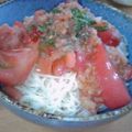 まいきん１５６'s cooksnap of when they made 冷凍トマト＊トリプルトマトのカペリーニ風.