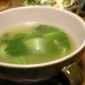 MEGuREEN's cooksnap of when they made チンゲン菜のオイスター中華スープ.