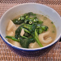 あーこ姐's cooksnap of when they made ほうれん草と油揚げと豆腐のお味噌汁♪.