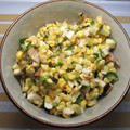 Edythe's cooksnap of when they made 夏！冷たい！とうもろこし入り｢だし｣.