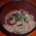 Jock's cooksnap of when they made たこ飯.