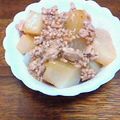 下町ゆっこ's cooksnap of when they made お鍋ひとつでやわらか大根の鶏そぼろ煮.