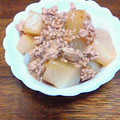 下町ゆっこ's cooksnap of when they made お鍋ひとつでやわらか大根の鶏そぼろ煮.