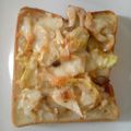 ａｍｉｈ's cooksnap of when they made しめじとキャベツの洋風トースト★゛　.
