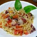 ポキコちゃん's cooksnap of when they made 夏パスタ！タコとトマトの冷製カッペリーニ.