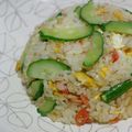 ピンクのたまご's cooksnap of when they made キュウリのさっぱり炒飯☆.