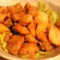 ちばと's cooksnap of when they made 新じゃがと鶏肉のチリマヨ炒め.