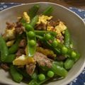 ちまつ's cooksnap of when they made 豚肉とスナップエンドウの卵炒め.