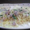 なべとも1228's cooksnap of when they made ほうれん草とツナのミルクパスタ.