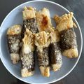。かのこ。's cooksnap of when they made ライスペーパーの豚肉えのき巻き.