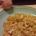 時花菜's cooksnap of when they made こくあり☆キムチ卵チャーハン☆.