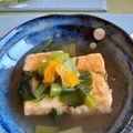 ＠ももこ's cooksnap of when they made 小松菜あんかけの揚げ出し豆腐.