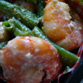 みかん主婦's cooksnap of when they made 炒めて絡める、エビといんげんのオイマヨ☆.