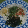 Jock's cooksnap of when they made 生のオクラdeとまとろ☆冷やしうどん.