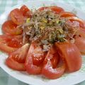 よっしー食堂's cooksnap of when they made 簡単！ナスとトマトのポンサラダ.