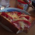 のの助's cooksnap of when they made こんがりジューシー♪トマトマヨトースト.