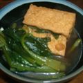 ruchakimi's cooksnap of when they made 小松菜と揚げ豆腐のさっと煮.