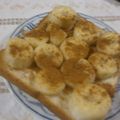miyuki12's cooksnap of when they made とろけるバナナトースト.