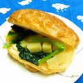 シャンプーハット's cooksnap of when they made クロワッサンで和風野菜サンド.