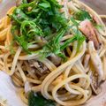 ズッキーーニ's cooksnap of when they made オイルサーディンとしめじの和風パスタ.