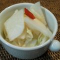 verita_n's cooksnap of when they made ホエーｄｅ水キムチ風浅漬け.