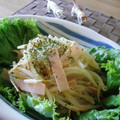 にゃんた１０４'s cooksnap of when they made もやしとハムのからし和え.