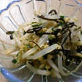 maruru-nn's cooksnap of when they made もやし✿揚げ玉＆塩昆布和え❤.