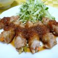 sunka's cooksnap of when they made 新じゃがの豚肉くるくる巻き梅肉ソース.