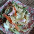 hinaたん's cooksnap of when they made ハムとキャベツの卵とじ♪.