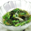 misa-king's cooksnap of when they made 香りを味わう♪♪春菊とわかめの煮びたし.