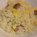 うめよぴ's cooksnap of when they made 土鍋で☆バターコーンとウインナーのピラフ.