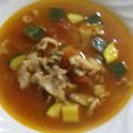 あもたん。's cooksnap of when they made 豚肉とズッキーニ★トマトスープ.