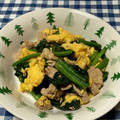 クックWZ3WQY☆'s cooksnap of when they made 豚肉！卵！ほうれん草の簡単炒め.