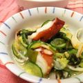 のりぞ～♪'s cooksnap of when they made ✿酢っぱすぎないタコときゅうりの酢の物✿.
