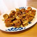 マッハママ's cooksnap of when they made ♧お弁当に…ちくわの野菜巻き照り焼き♣.