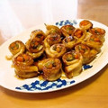 マッハママ's cooksnap of when they made ♧お弁当に…ちくわの野菜巻き照り焼き♣.