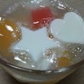 ちょびすこ's cooksnap of when they made 牛乳かん入りフルーツポンチ.