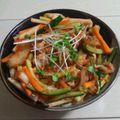mikinail's cooksnap of when they made 冷製♪豚しゃぶキムチサラダ.