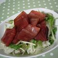 ピンクのたまご's cooksnap of when they made お腹満足♪パリパリまぐろ丼.
