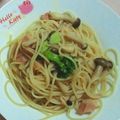ちゃんあい☆'s cooksnap of when they made 和風きのこスパゲティ.