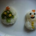 白いぐれーぷ's cooksnap of when they made クリスマス❄キャラおにぎり☃ツリー.