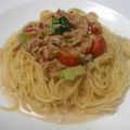 たちゅら's cooksnap of when they made トマトとツナのマヨぽん✿冷製パスタ✿.