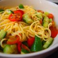 ココァ's cooksnap of when they made さっぱり♪超簡単♪和風冷製パスタ.