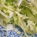 ユーロン's cooksnap of when they made キャベツときゅうりの辛子和え.