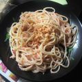 まーちゃん∀＊'s cooksnap of when they made 鮭たらこパスタ♪.