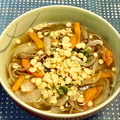 にきけん's cooksnap of when they made 簡単♡ヘルシー♡揚げないかき揚げ蕎麦♡.