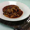 ＊とみこ＊'s cooksnap of when they made きのこソースの煮込みハンバーグ.